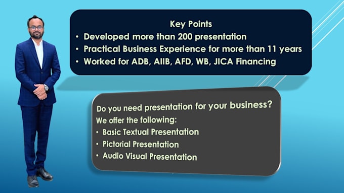 Gig Preview - Make any kind of business presentation