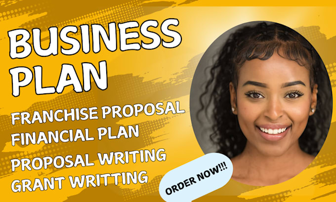 Gig Preview - Write investor ready business plan, franchise proposal, financial plan