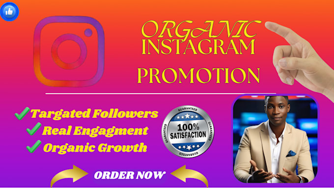 Gig Preview - Do instagram promotion or marketing for fast and organic instagram growth