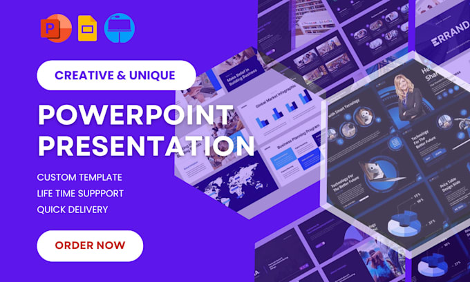 Gig Preview - Create a modern powerpoint presentation designs and investor pitch deck