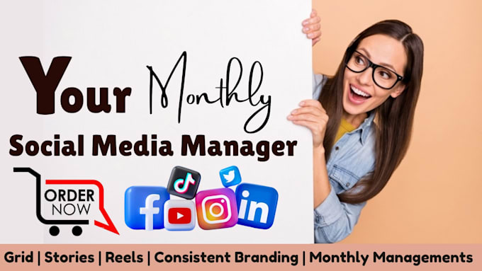 Gig Preview - Be your monthly dropshipping store social media marketing manager