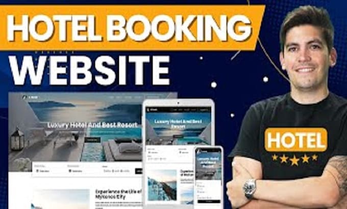 Gig Preview - Build a complete website hotel booking website appointment app