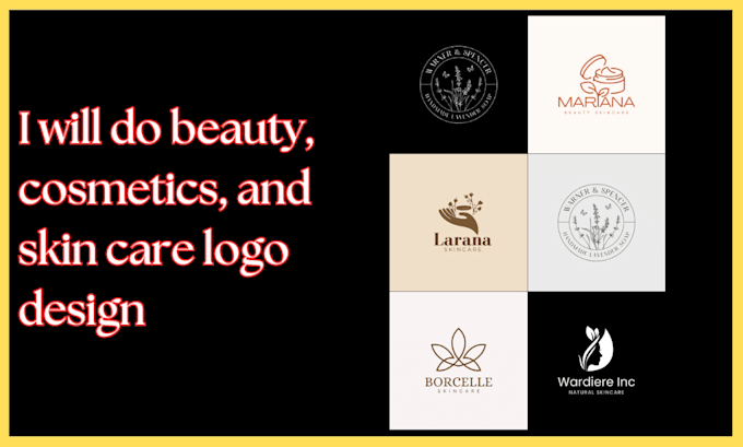 Gig Preview - Do beauty, cosmetics, and skin care logo design