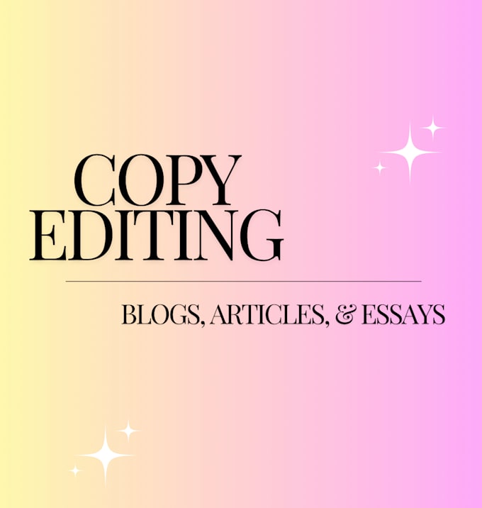 Bestseller - copy edit your blogs and essays