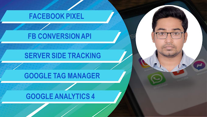 Gig Preview - Setup server side tracking ga4 and facebook pixel conversion API