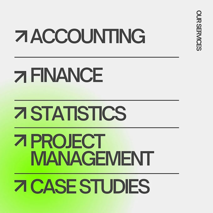 Gig Preview - Do economics, finance ,business project management and accounting tasks