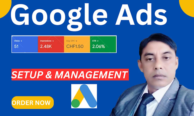 Gig Preview - Do setup and management your google ads campaigns