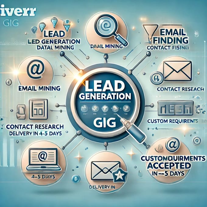 Gig Preview - Do lead generation prospecting list building linkedin leads