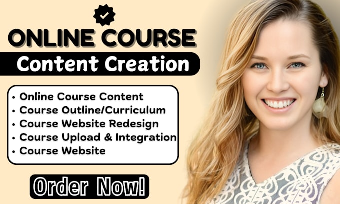 Gig Preview - Create online course content course curriculum lesson plan kajabi website design