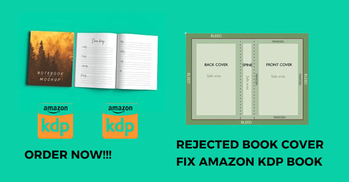 Gig Preview - Fix and resize rejected amazon KDP paperback book issue, book cover resize