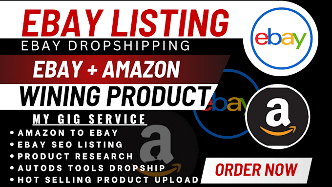 Gig Preview - Ebay listing fix listing issue ebay reinstatement amazon to ebay dropshipping