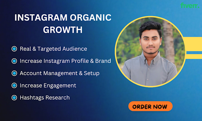 Gig Preview - Do instagram organic promotion, growth and marketing