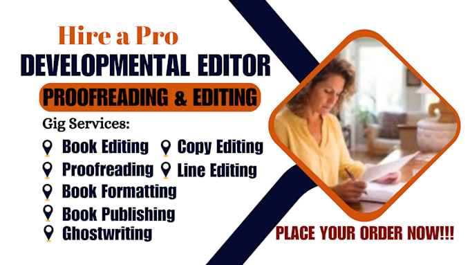 Gig Preview - Provide a developmental line copy edit for your novel manuscript fiction book