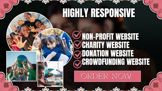 Bestseller - design nonprofit website charity website fundraising, donation website redesign