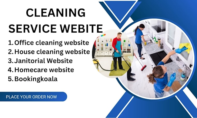 Gig Preview - Do home cleaning, office cleaning website with commercial cleaning and janitors