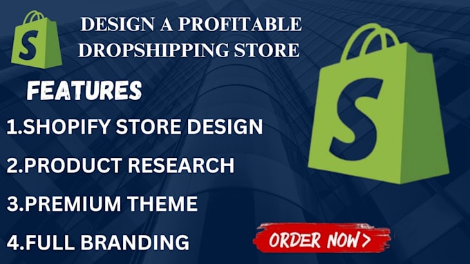 Gig Preview - Create, design, redesign shopify ecommerce website, build shopify store