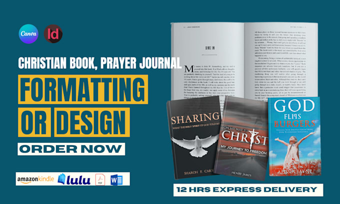 Bestseller - design, format christian ebook daily devotion, canva journal prayer book for KDP