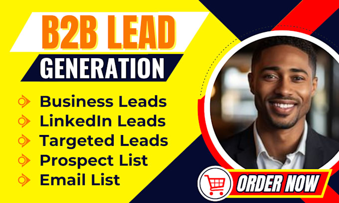 Gig Preview - Do targeted b2b lead generation, linkedin leads, email list building