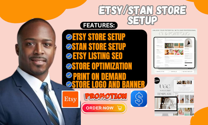 Gig Preview - Setup etsy shop, etsy print on demand, stan store, digital product SEO listing