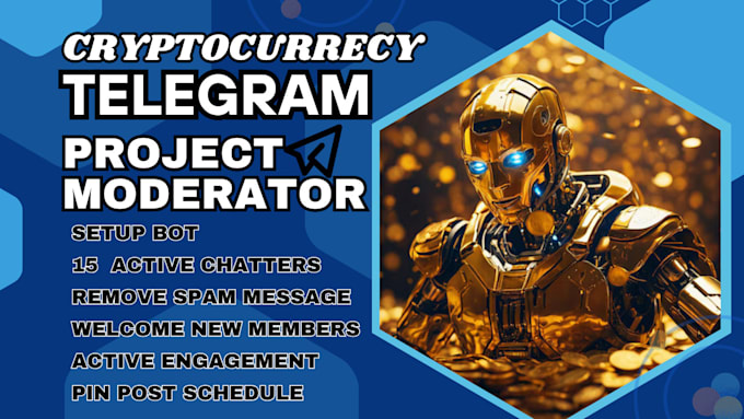 Gig Preview - Active telegram crypto moderator for 24hours twitter discord memecoin solana com