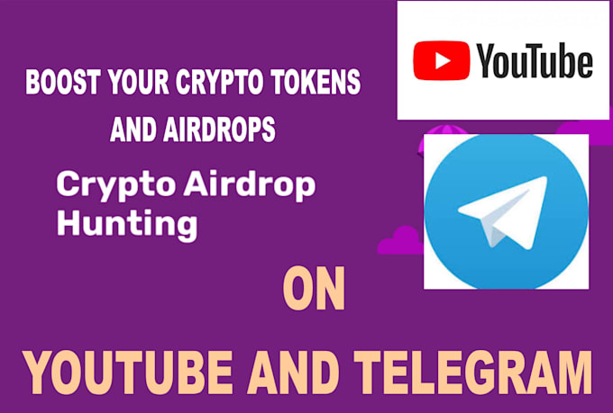 Bestseller - promote your cryptocurrency tokens and airdrops on youtube and telegram