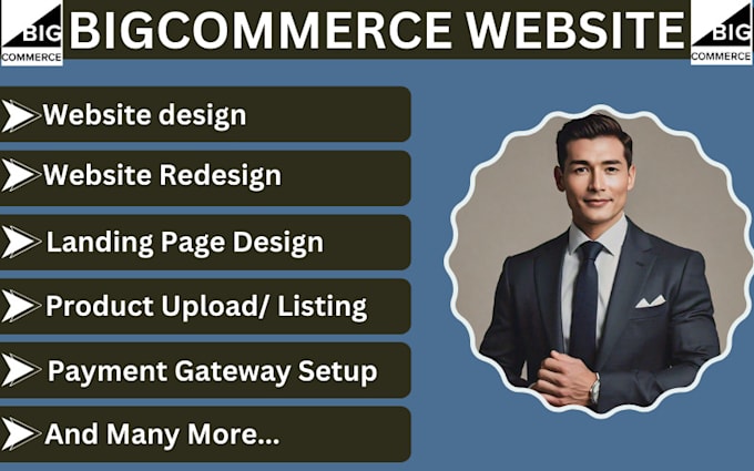 Gig Preview - Bigcommerce website design bigcommerce website redesign bigcommerce site builder