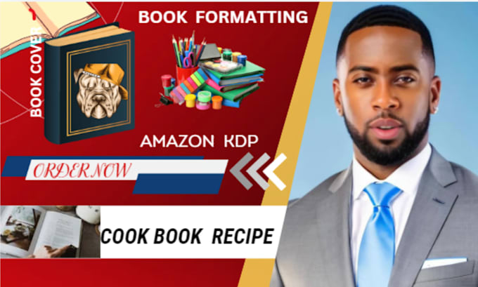 Gig Preview - Design write recipe cookbook, amazon kdp , book formatting, ebook format