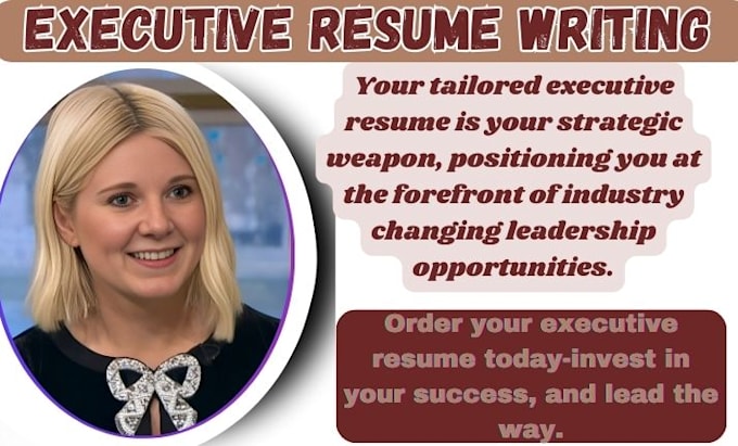 Gig Preview - Write professional ats executive resume writing service executive federal resume