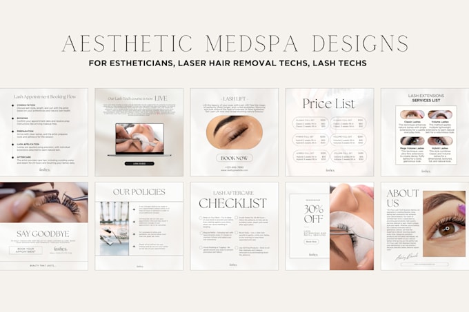 Gig Preview - Design your medspa aesthetic clinic posts