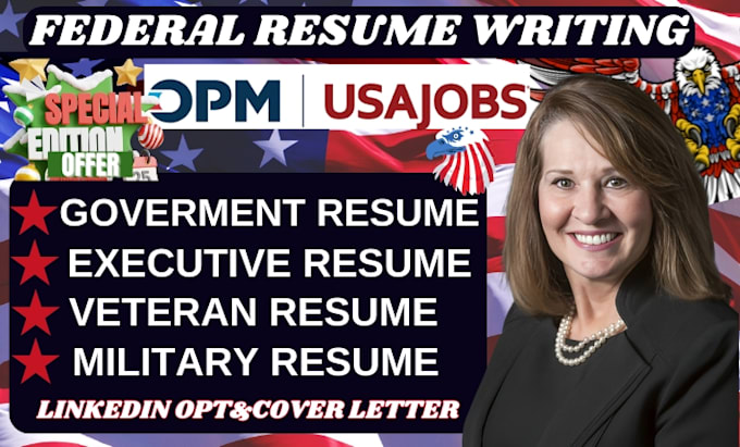 Bestseller - write professional federal resume ats resume federal usajobs resume writing