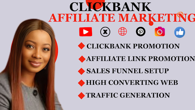 Gig Preview - Setup clickbank affiliate marketing sales funnels affiliate marketing