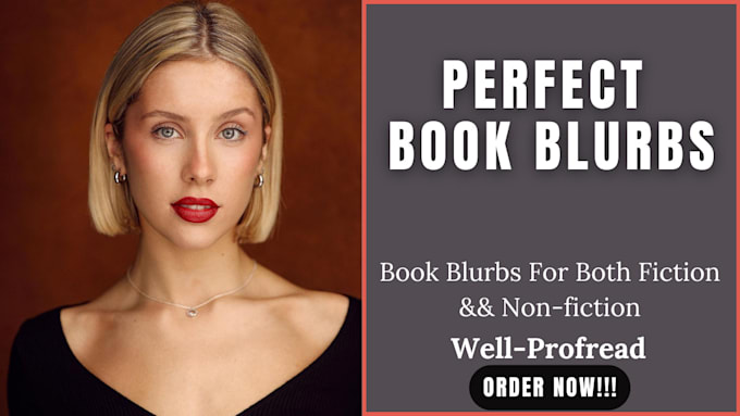 Gig Preview - Write your perfect book blurb book biography author bio