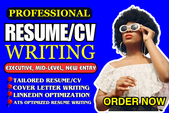 Gig Preview - Write edit upgrade your resume CV cover letter linkedin