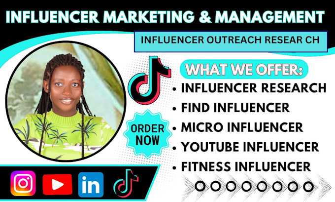 Gig Preview - Be your influencer manager to find best instragram influencer marketing research