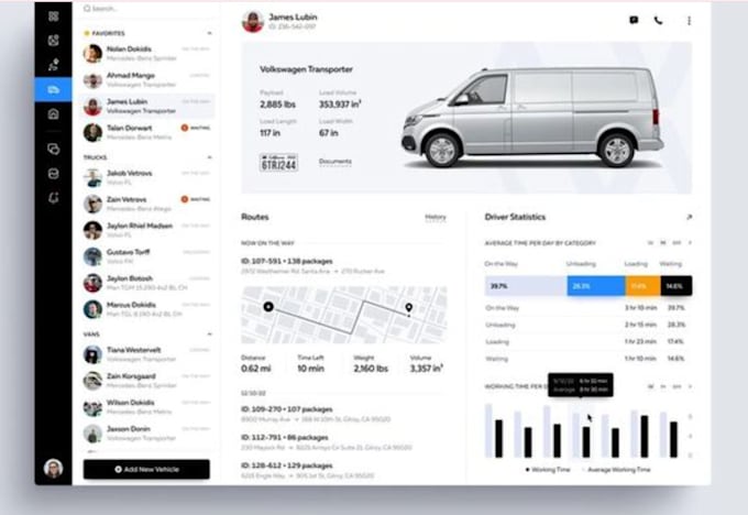 Gig Preview - Develop fleet management app, gps tracking app, telematic, navigation website