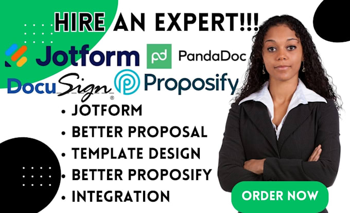 Bestseller - design proposify, jotform, pandadoc, qwilr, docsign proposal business template