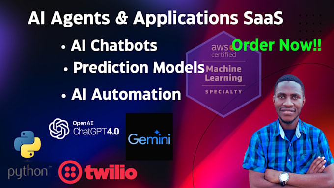 Gig Preview - Do artificial intelligence, chatbot, gemini, openai, ai agents