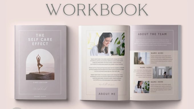 Gig Preview - Design canva ebook workbook lead magnet guide book magazine ad sales booklet ppt