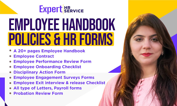 Gig Preview - Create custom employee handbooks and HR policies