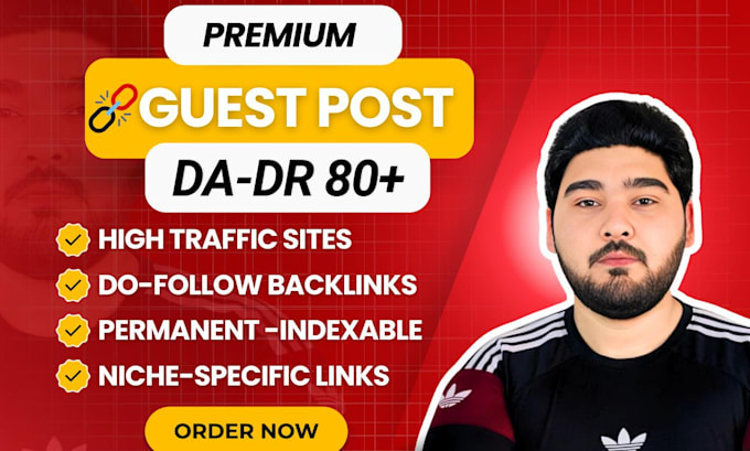 Gig Preview - Do guest post on premium high traffic dr da authority website dofollow permanent