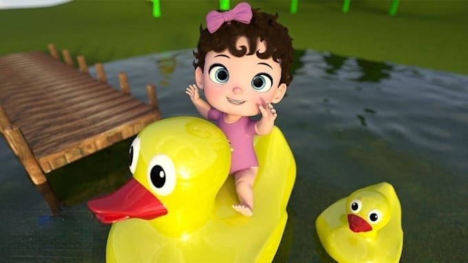 Gig Preview - Create 3d animation for kids 3d cartoon animation 3d kids animation