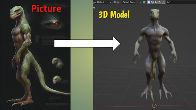 Gig Preview - Photo to 3d model services ,elevate your visuals