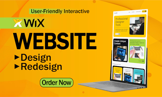 Gig Preview - Wix website redesign, wix website design, redesign wix website, wix website