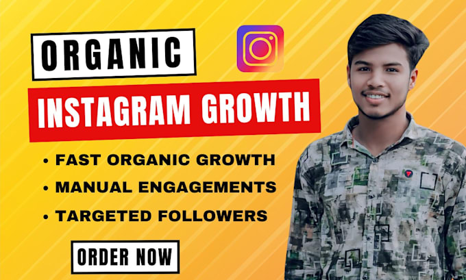 Gig Preview - Do super fast instagram organic growth and increase engagements