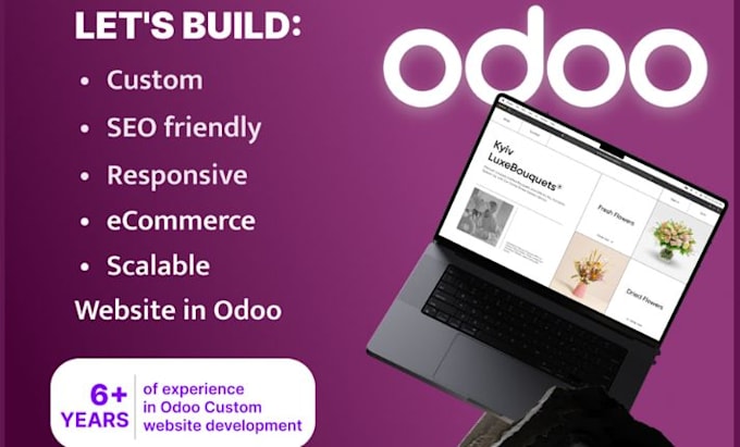 Gig Preview - Odoo website design odoo webiste redesign odoo SEO odoo payment integration odoo