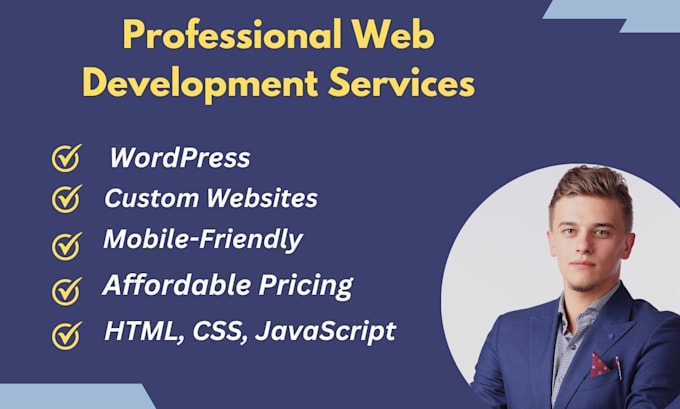 Gig Preview - Provide professional web development services