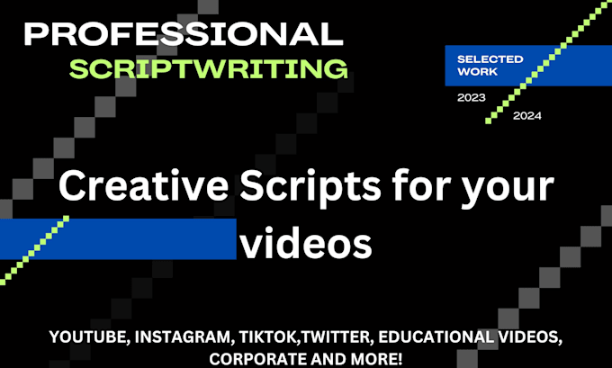 Bestseller - write engaging youtube scripts for your videos