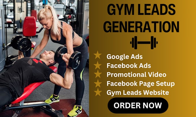 Gig Preview - Fitness leads, health fitness leads gym leads facebook ads google ads video ads