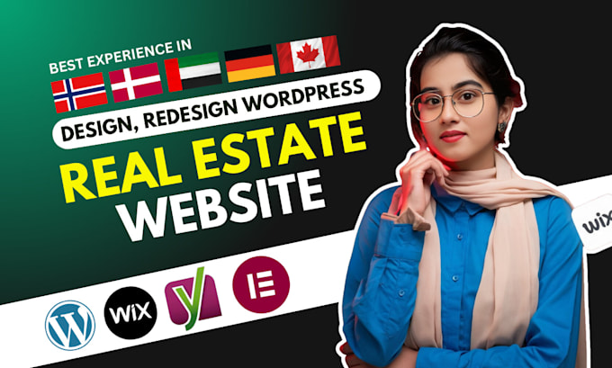 Gig Preview - Design or redesign responsive real estate wordpress website