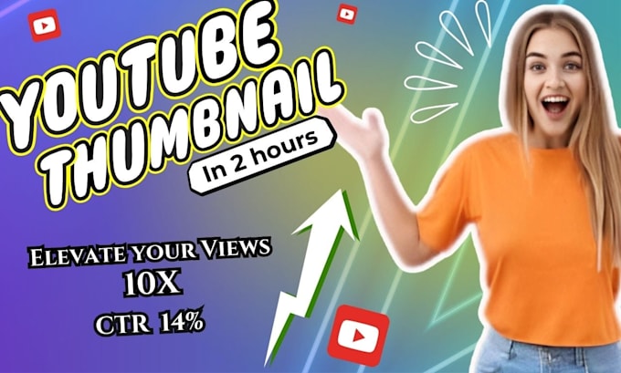 Bestseller - craft amazing eye catching youtube thumbnails